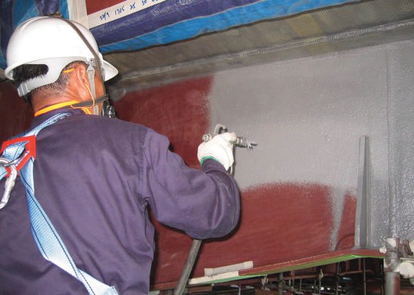 Как наносятся огнезащитные краски по металлу Полистил