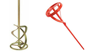 Миксеры: слева – для шпаклёвки; справа – для краски