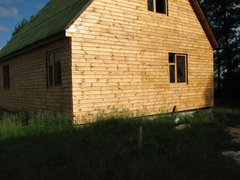 обшивка дома деревянной вагонкой
