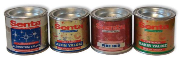 На фото представлены жаростойкие покрытия для металла фирмы Senta.