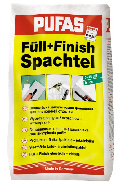 Шпаклевка Füll+Finish от немецкого производителя