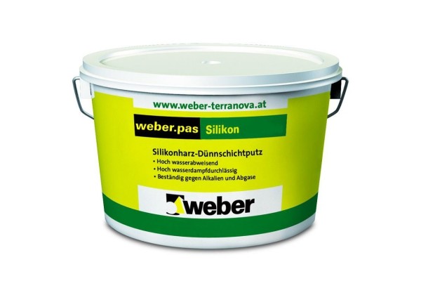 Силиконовая штукатурка weber.pas silikon