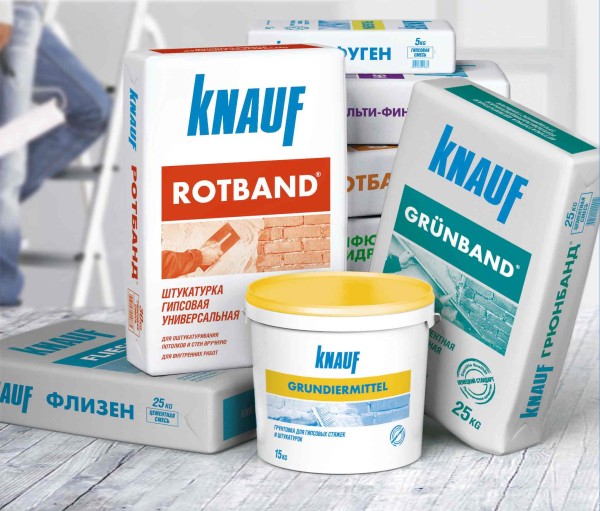 Сухая и готовая шпатлёвка от knauf