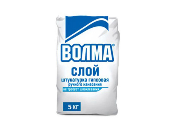 Упаковка гипсовой штукатурки «ВОЛМА-Слой»